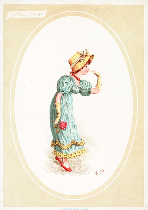 Greetings Card by Kate Greenaway