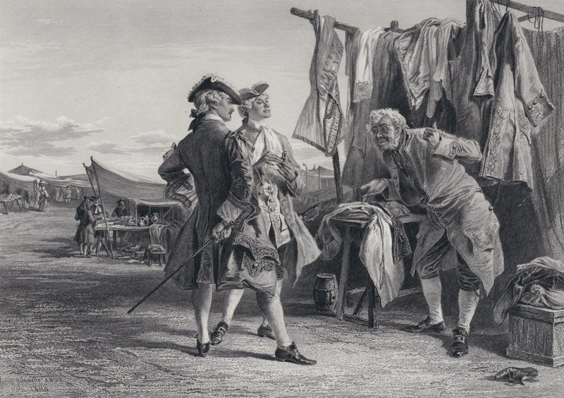 Illustration for The Pirate by Sir Walter Scott by Keeley Halswelle