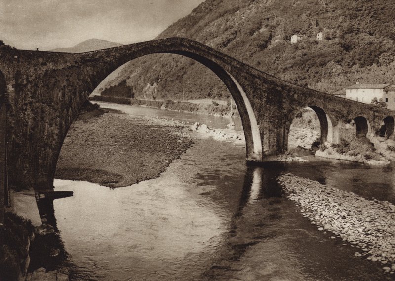 Italy: Ponte del Diavolo Presso Lucca by Kurt Hielscher