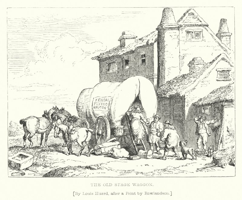 The Old Stage Waggon by L. Huard