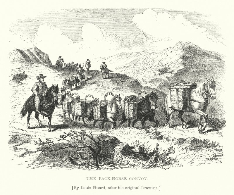 The Pack-Horse Convoy by L. Huard