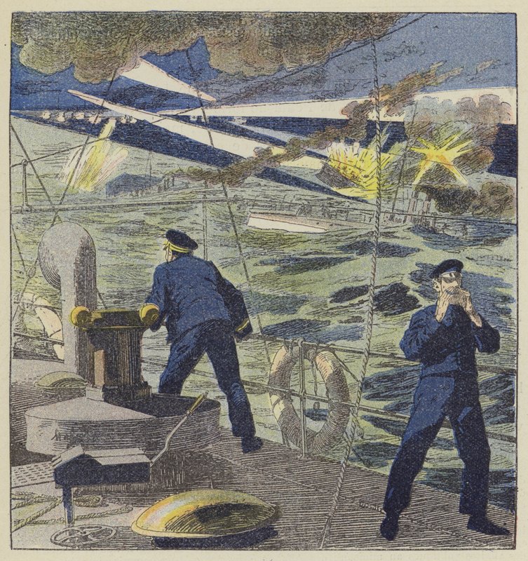 Attack of Japanese torpedo boats against Admiral Skrydloff