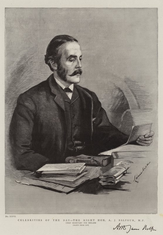 Celebrities of the Day, the Right Honourable A J Balfour, MP by Lance Calkin