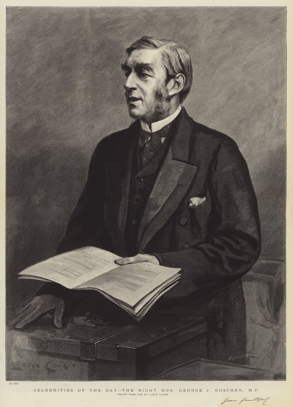 Celebrities of the Day, the Right Honourable George J Goschen, MP by Lance Calkin