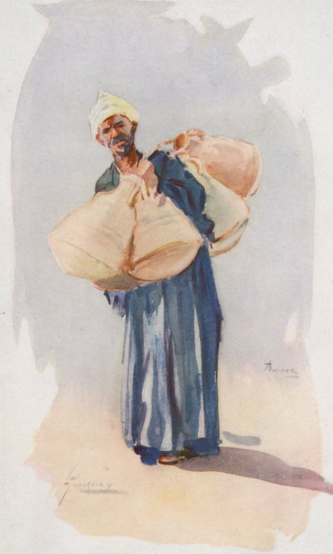 People of Egypt: Water-Jar Seller, Baia Ballassi by Lance Thackeray