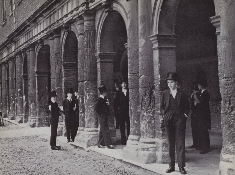 Outside Chambers, Eton, Waiting for the Masters to Come Out by Laszlo Moholy Nagy