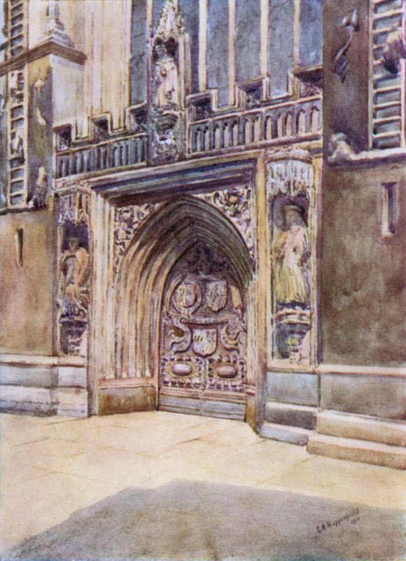 Bath Abbey, West Door by Laura Annie Happerfield