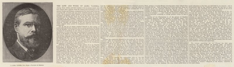 L Alma Tadema, RA by Lawrence Alma Tadema