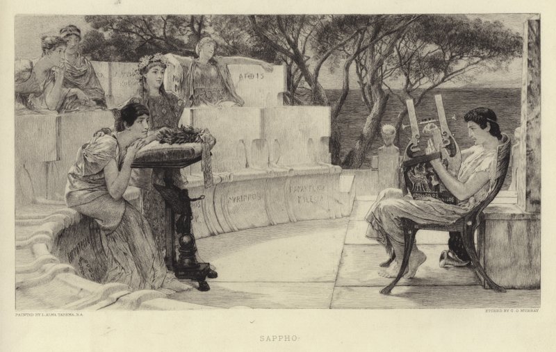 Sappho by Lawrence Alma Tadema