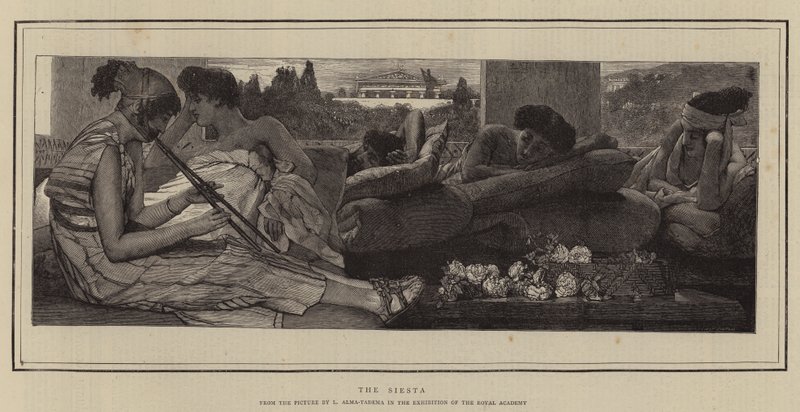 The Siesta by Lawrence Alma Tadema