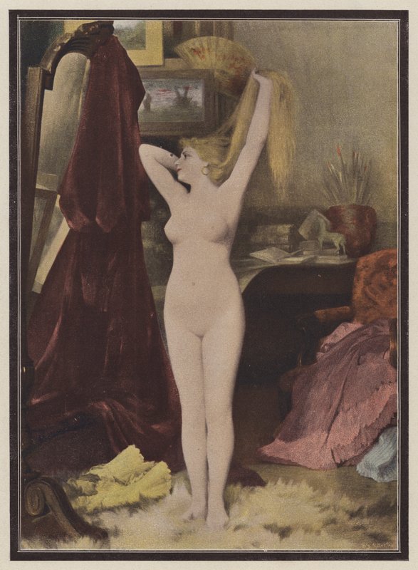 The model by Leon Auguste Cesar Hodebert