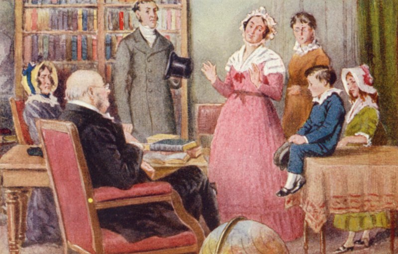Illustration for The Story Of Little Dombey by Leonard Skeats