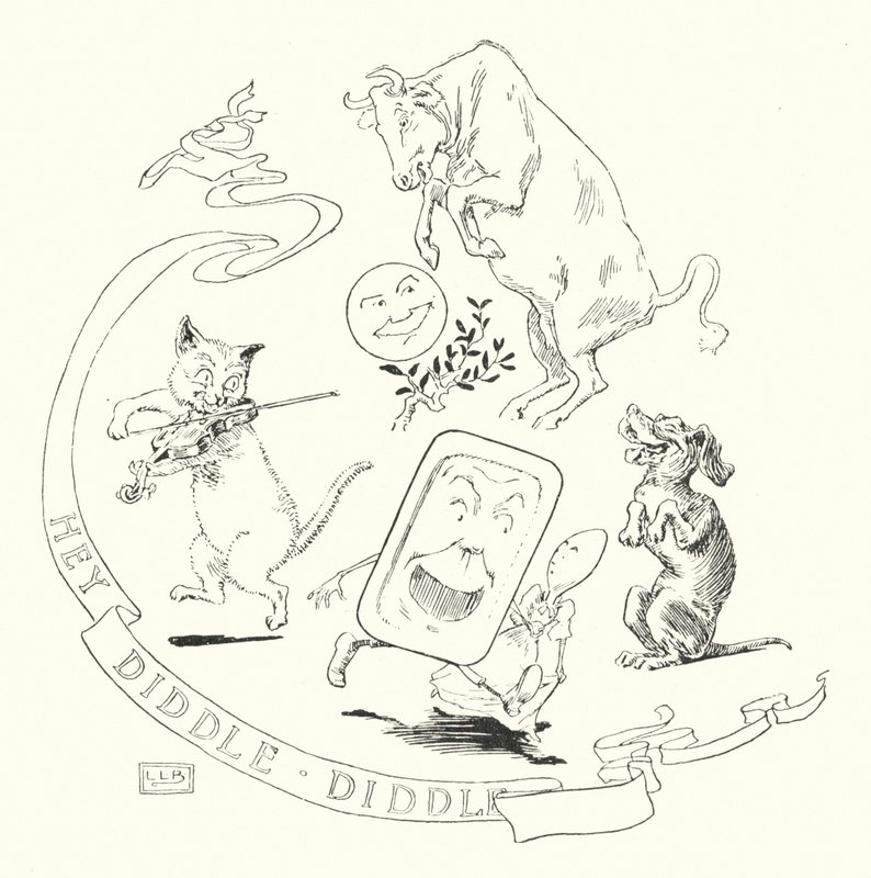 Hey! diddle, diddle, the cat and the fiddle by Leonard Leslie Brooke