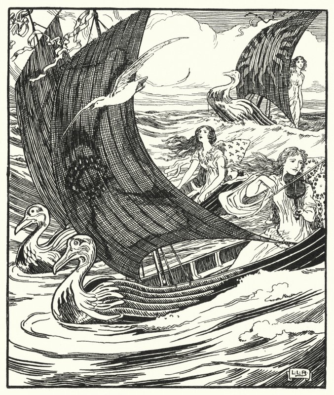 I Saw Three Ships Come Sailing By by Leonard Leslie Brooke