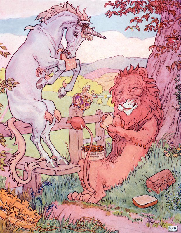 The Lion and the Unicorn by Leonard Leslie Brooke