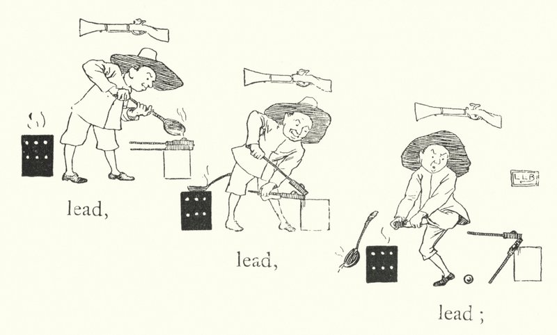 There Was a Little Man, and He Had a Little Gun, and His Bullets Were Made of Lead, Lead, Lead by Leonard Leslie Brooke