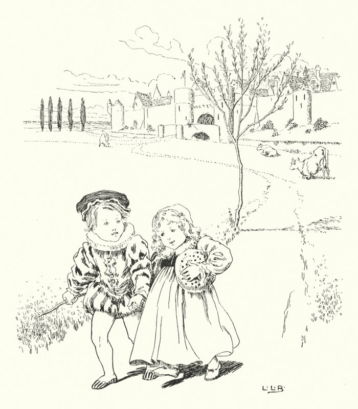 To market, to market, to buy a plum bun (engraving) by Leonard Leslie Brooke