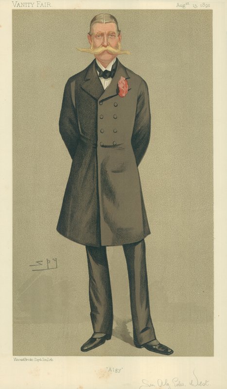 Colonel William Cornwallis West, Algy, 13 August 1892, Vanity Fair cartoon by Leslie Matthew Ward