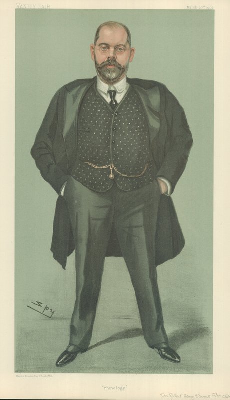Dr Robert Henry Scanes Spicer, Rhinology, Vanity Fair cartoon by Leslie Matthew Ward
