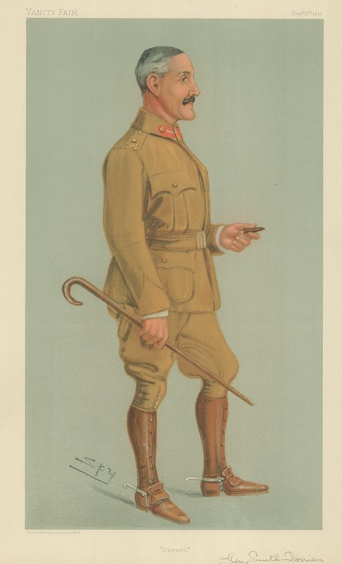 General H L Smith-Dorien, 5 December 1901 (Vanity Fair cartoon) by Leslie Matthew Ward