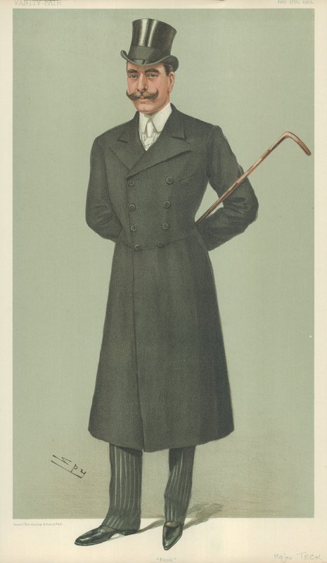 HSH The Duke of Teck, Frank, Vanity Fair Cartoon by Leslie Matthew Ward