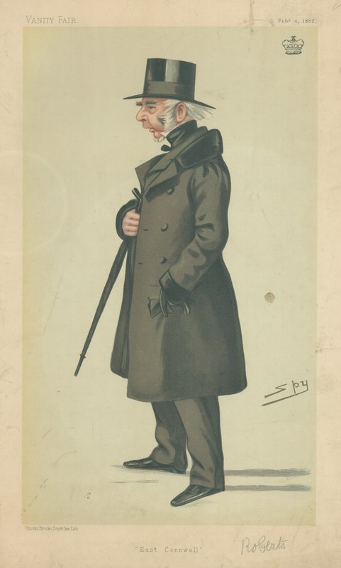 Lord Robartes, East Cornwall, 4 February 1882, Vanity Fair cartoon by Leslie Matthew Ward