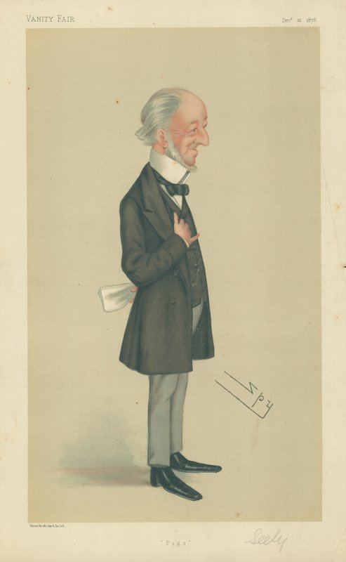 Mr Charles Seely, Pigs (Vanity Fair cartoon) by Leslie Matthew Ward