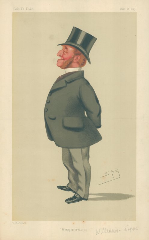 Mr Charles Watkin Williams-Wynn, Montgomeryshire, 28 June 1879, Vanity Fair cartoon by Leslie Matthew Ward