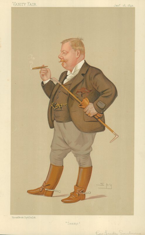 Mr Edward Linley Sambourne, Sammy, 16 January 1892, Vanity Fair cartoon by Leslie Matthew Ward