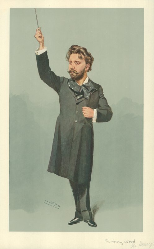 Mr Henry J Wood, 17 April 1907, Vanity Fair cartoon by Leslie Matthew Ward