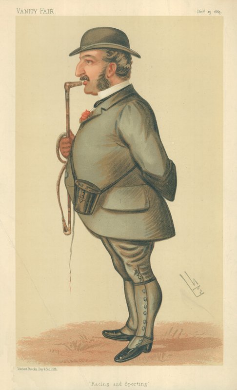 Mr Leopold de Rothschild, Racing and sporting, Vanity Fair cartoon by Leslie Matthew Ward