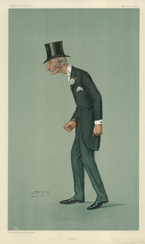 Mr Percy Melville Thornton, Clapham, Vanity Fair cartoon by Leslie Matthew Ward