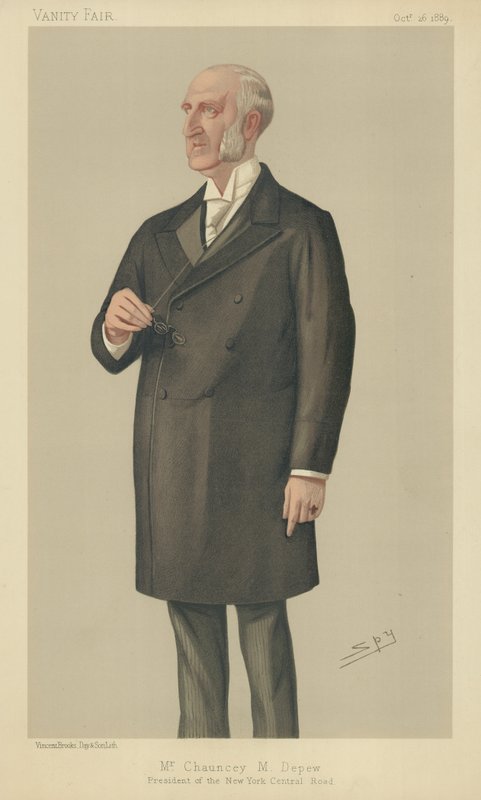 The Hon Cauncey Mitchell Depew by Leslie Matthew Ward