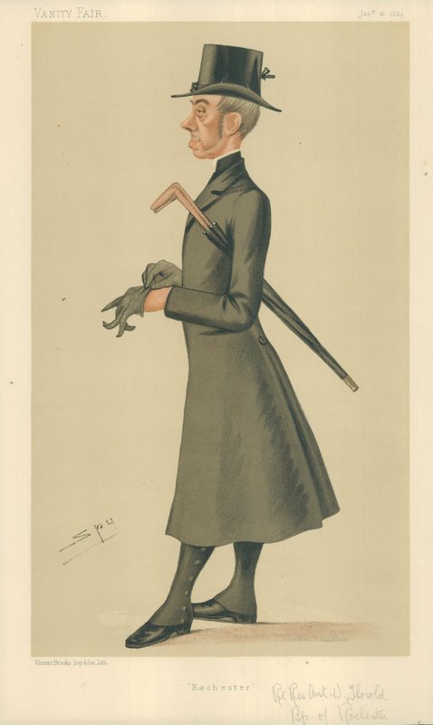 The Right Rev Anthony Wilson Thorold, Bishop of Rochester, Rochester, 10 January 1885 by Leslie Matthew Ward