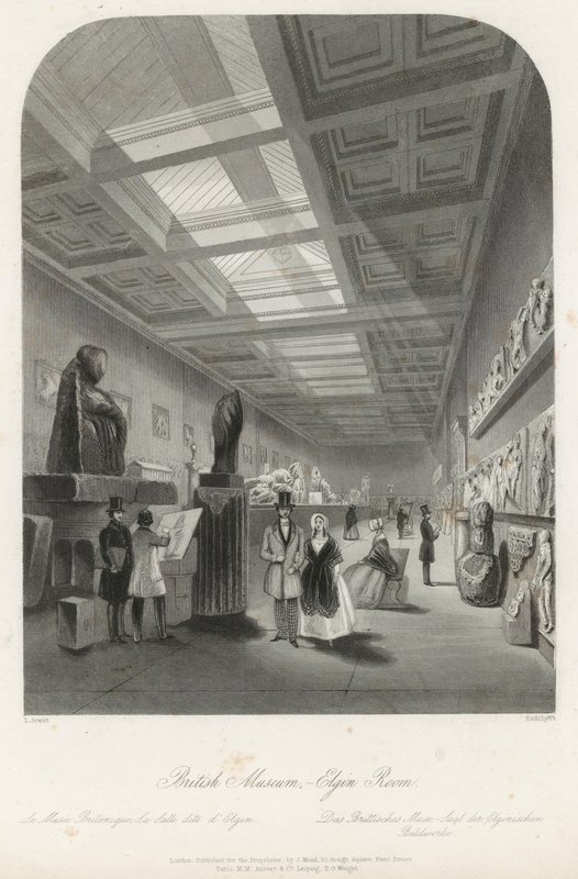 Elgin Room at the British Museum by Llewellyn Jewitt