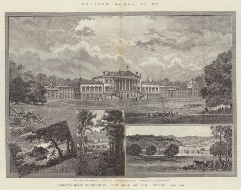 Wentworth Woodhouse, the Seat of Earl Fitzwilliam by Louis Wain