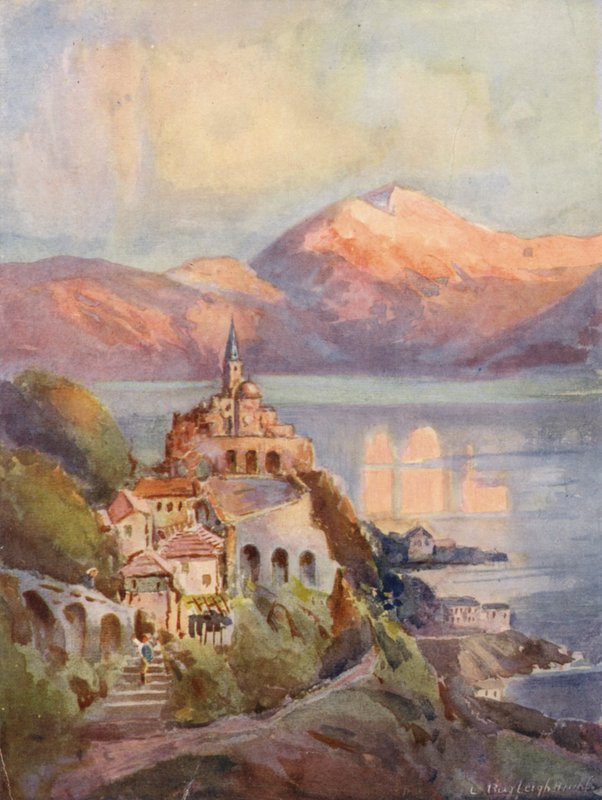The Church of Madonna Del Sasso, Locarno by Louis Burleigh Bruhl