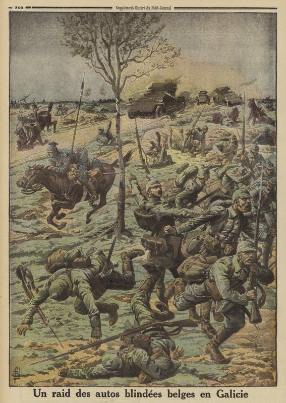 Belgian armoured cars in the service of General Brusilov