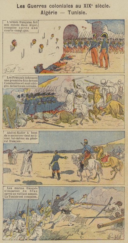 Colonial Wars in the 19th Century, Algeria, Tunisia by Louis Charles (after) Bombled
