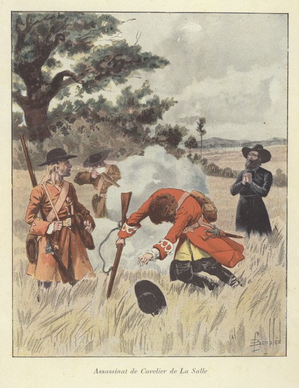 The Killing of Rene-Robert Cavelier de la Salle by Louis Charles Bombled
