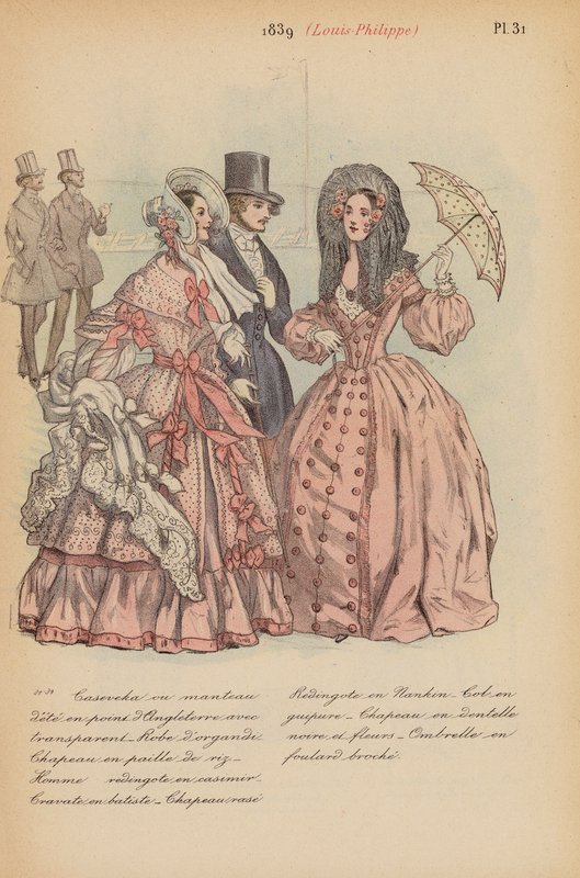 French fashion: 1839, Louis-Philippe by Louis Colas