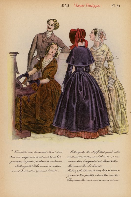 French fashion: 1843, Louis-Philippe by Louis Colas