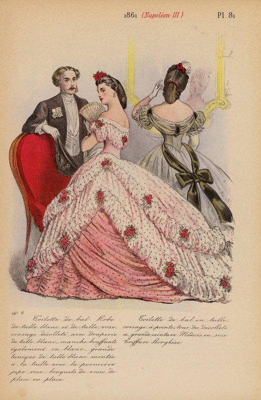 French fashion: 1861, Napoleon III by Louis Colas