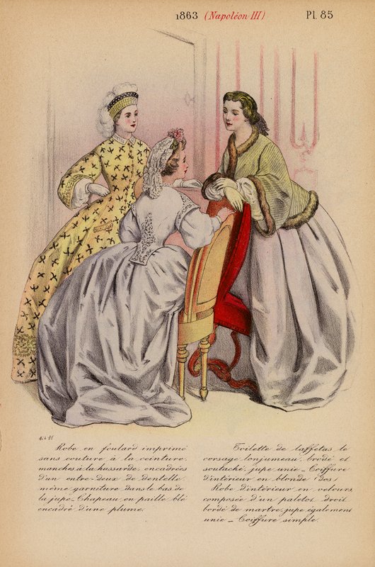 French fashion: 1863, Napoleon III by Louis Colas