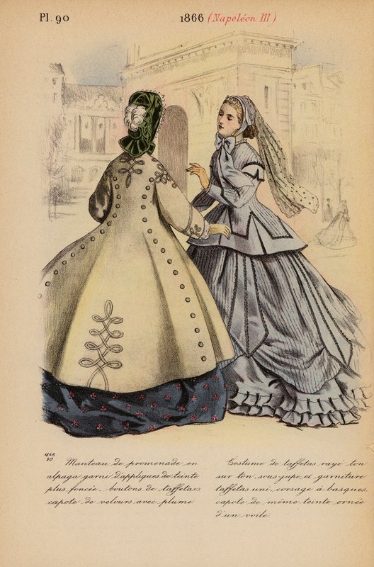 French fashion: 1866, Napoleon III by Louis Colas