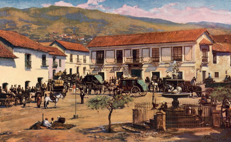 Scene in La Paz, Bolivia by Louis Fairfax Muckley