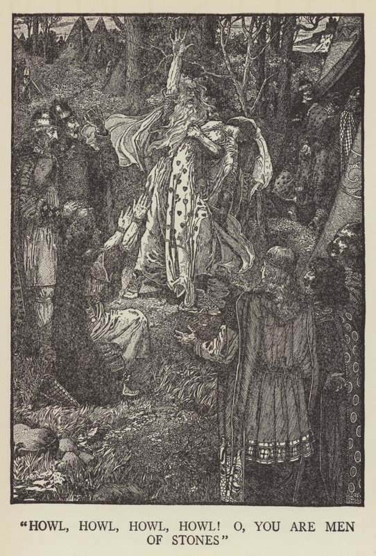 Howl, howl, howl, howl! o, you are men of stones by Louis John Rhead