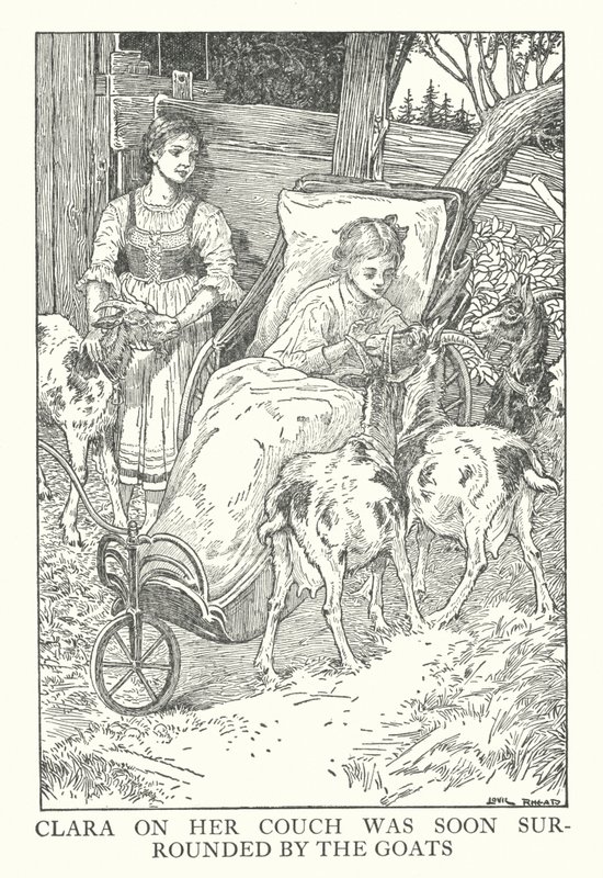 Illustration for Heidi by Johanna Spyri by Louis John Rhead