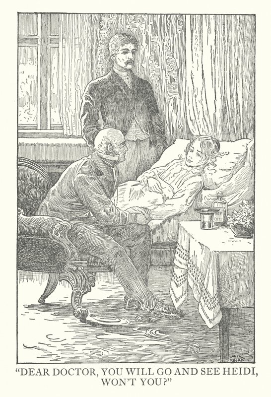 Illustration for Heidi by Johanna Spyri by Louis John Rhead