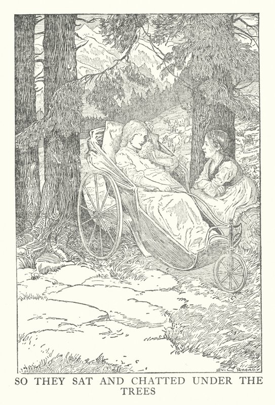 Illustration for Heidi by Johanna Spyri by Louis John Rhead